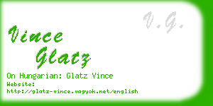 vince glatz business card